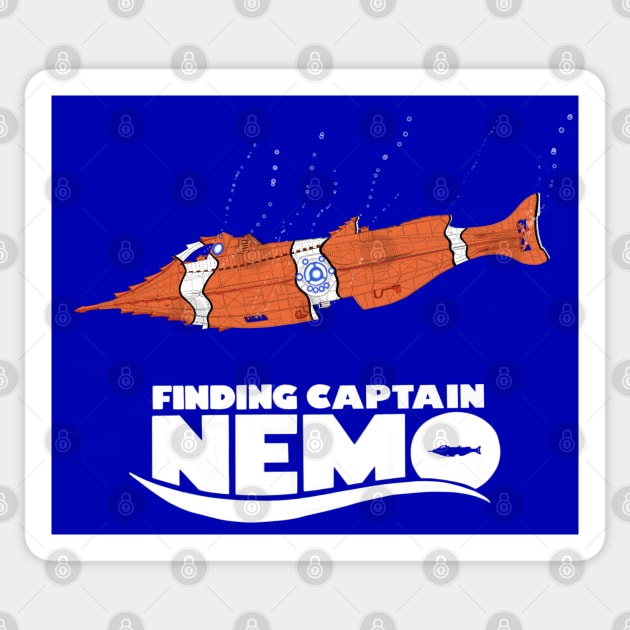 Finding Captain Nemo Sticker by DistractedGeek